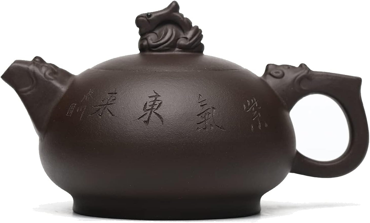 SILINE Zisha Tea Pot,Chinese Real Yixing Clay Handmade Teapot 10 Oz,Brew Kung Fu Loose Leaf Tea Maker