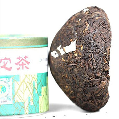2007yr Xia Guan Song He Yan Nian Ripe Puerh Tea - Bird Nest Shaped Cook Puer Tea -Shu Tuo Pu erh Tea With Box - 100g/3.6oz