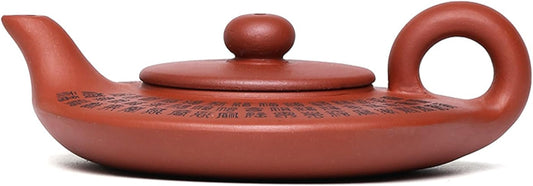 Handmade Zisha Teapot, Chinese Yixing Purple Clay Tea Pot 100cc,Chinese Kungfu Brew Infuser Loose Leaf Tea