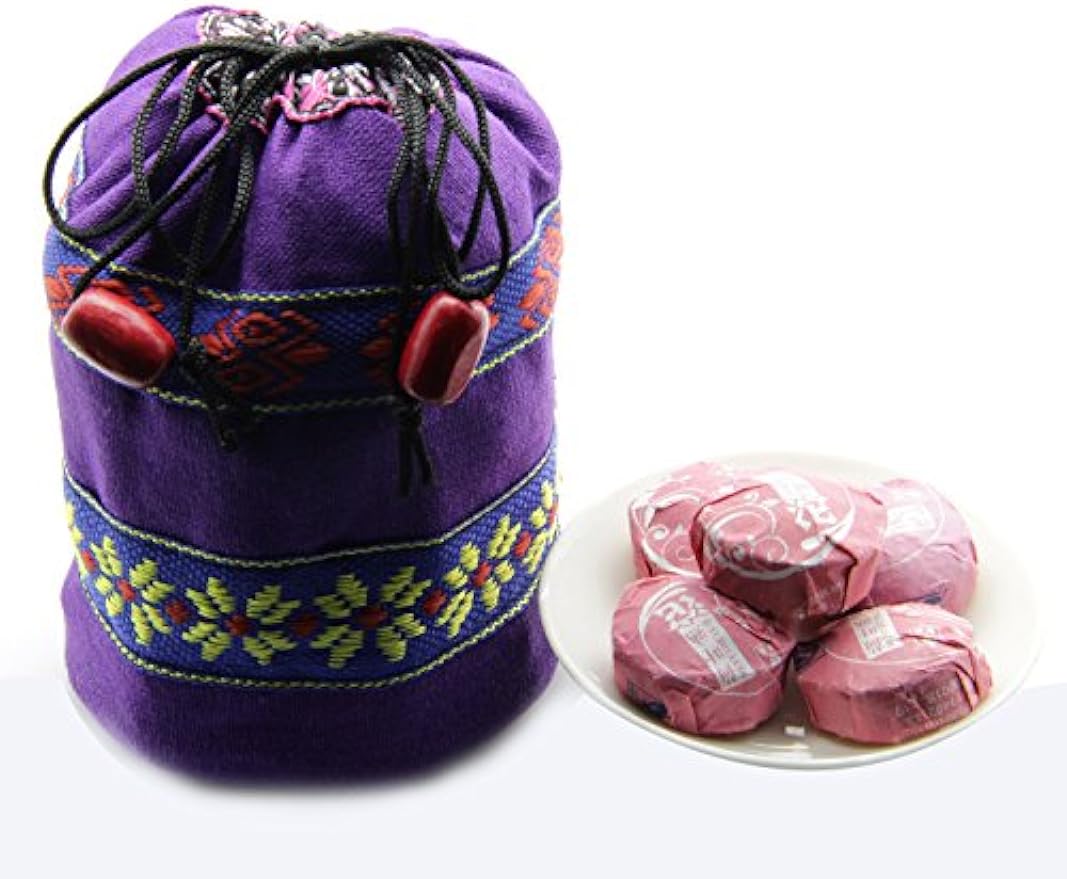 40pcs Cooked Lotus Leaf Flavor Puerh Tea - Ripe(Shu) Mini Tea Tuo Cha -Yunnan Shou Pu-erh Tea-Compressed Pu erh Tea