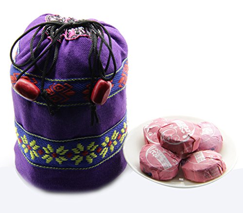 40pcs Cooked Lotus Leaf Flavor Puerh Tea - Ripe(Shu) Mini Tea Tuo Cha -Yunnan Shou Pu-erh Tea-Compressed Pu erh Tea