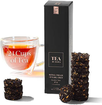 iLOLA Loose Leaf Tea Discs Royal Cream of Earl Grey No. 12 | Oprah’s Favorite Things 2022 | Rich Black Tea w/Bergamot & Vanilla | High Caffeine | No Tea Bag Needed | 14 Individual Discs