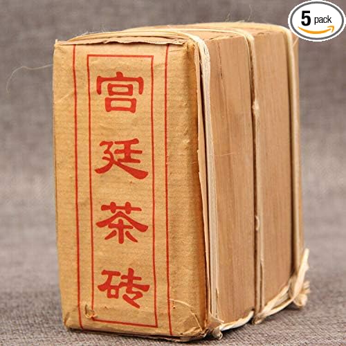 2010 Royal Ripe Puer Brick Tea Aged Cooked Pu Er Gongting Bamboo Leaf Pack 500g Shou Puerh Tea