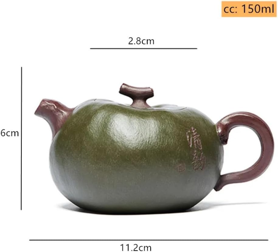150ml Master Handmade Zisha Green Mud Tea Set Tea Pot Chinese Filter Kettle