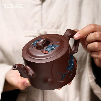 Craft tea raw material Zisha teapot teapot Chinese tea ceremony tea set personalized gift 360ml