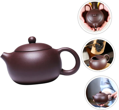 TIDTALEO Kung Fu Porcelain Tea Kettle Zisha Teapot Clay Japanese Teapot Purple Sand Teapot Chinese Teapot Clay Chinese Ceramic Genuine Tea Supply Purple Clay Delicate Tea Accessories Office