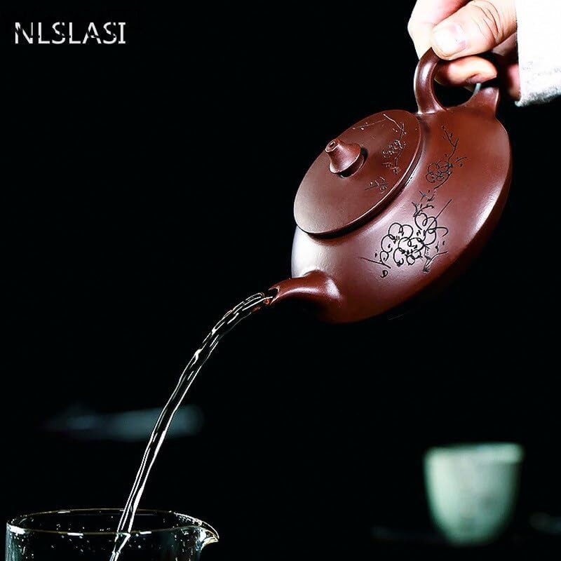 BeRbo Zisha teapot Zisha teapot raw ore handmade purple sand teapot 190ml Teacups