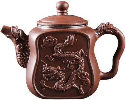 Chinese Yixing Handmade Purple Clay Teapots with Filter Ceramic Teapot Traditional Zisha Kungfu Tea Kettle A09