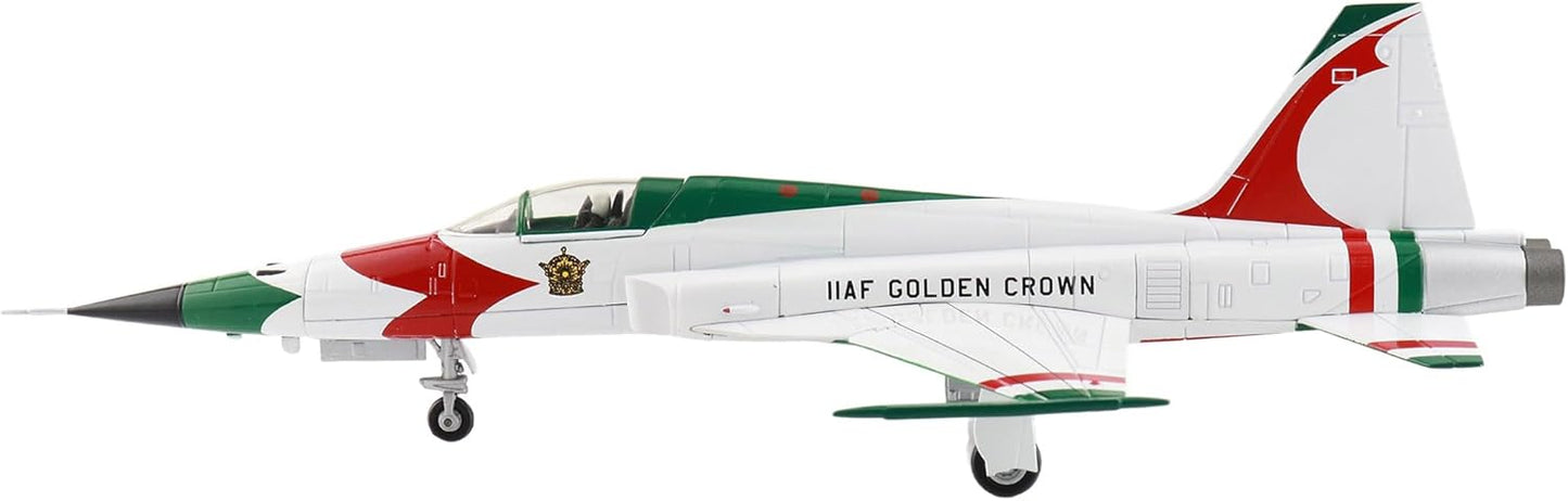 Hobby Master | 1:72 Scale Diecast Military Aircraft Replica | F-5E IIAF Golden Crown IIAF, 1970s (with Decals for No1. to No.8 Planes) | Model HA3397b