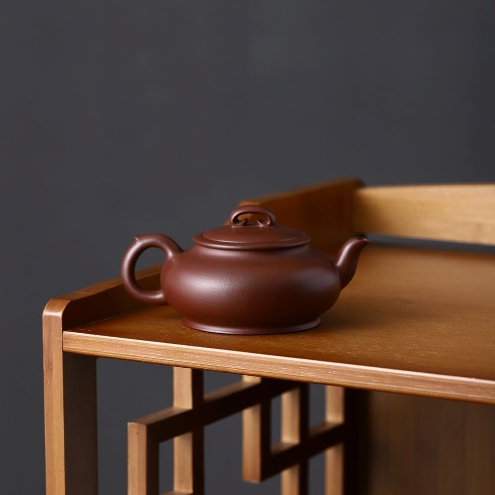 SILINE Yixing Clay Teapot 8.4 Oz /250ml,Chinese Officially Certified Master Handmade Zisha Tea Pot Collection (FeiHong,Dicaoqing Purple Clay)