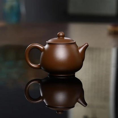 160ml Small Capacity Kung Fu Zisha Teapot Machine Made Hand Play Tea Pot Ball Hole Filter