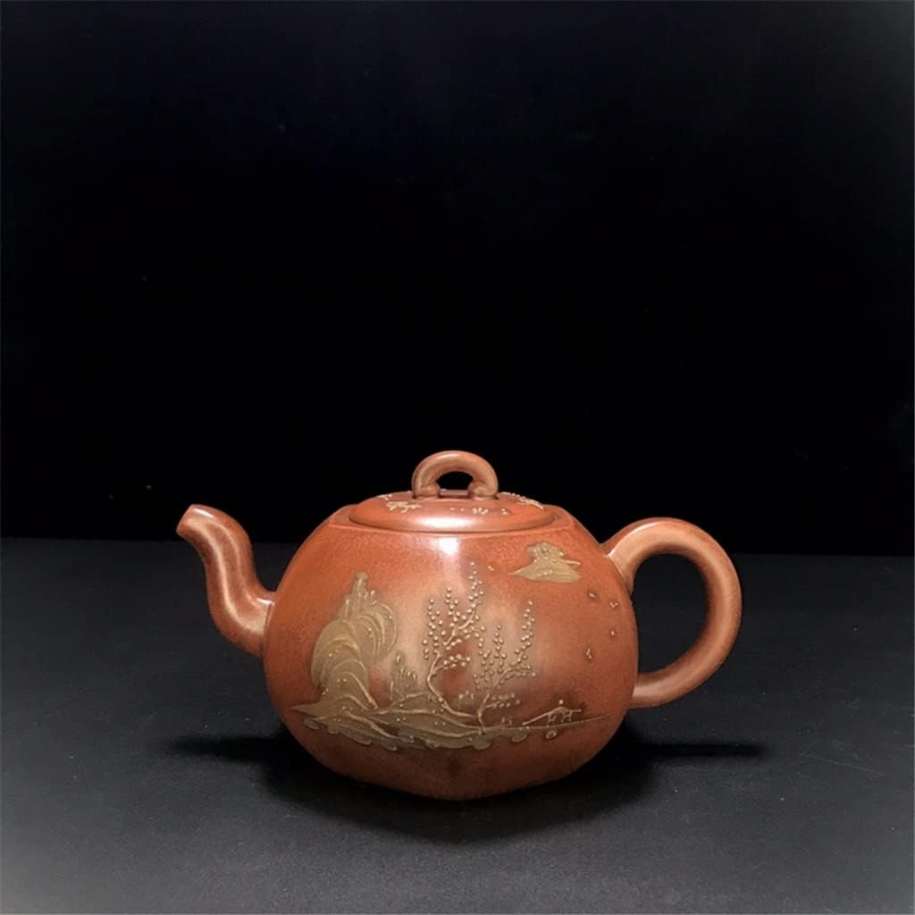 ADUH Chinese Yixing Teapot Handmade Zisha Blend Hexagonal Teapot 450ml