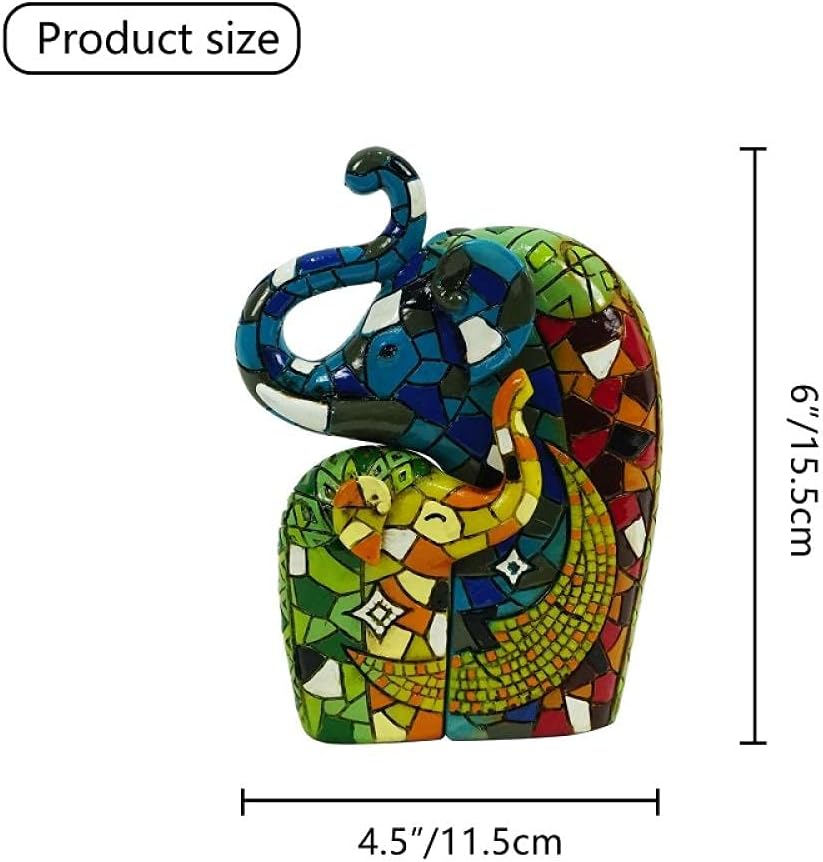 Statues for Home Decor Figurin Elephant Resin Home Decoration Animal Statues and Sculptures