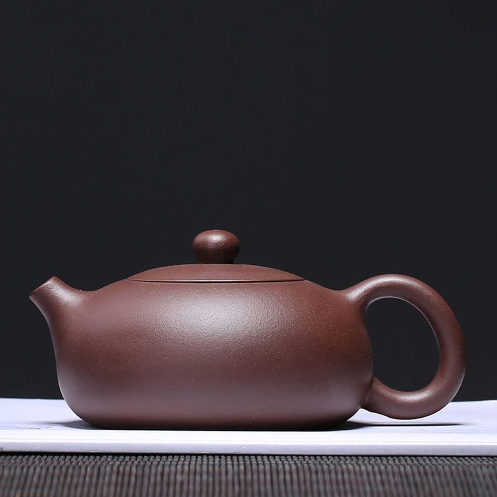 Teapot 6.7Oz Chinese Yixing Zisha Clay Xishi Pot Kungfu Kettle Ball Hole Filter Loose Tea (purple)