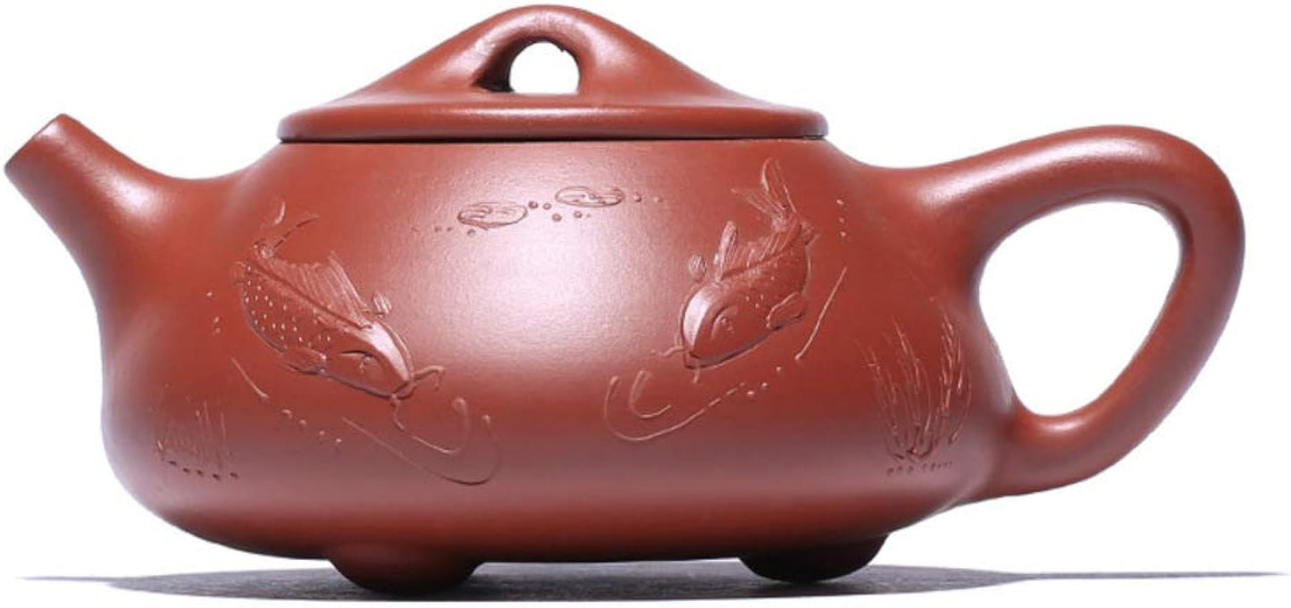 qwert Zisha Teapot, China Yixing Teapot Ore Purple Clay Clay Retro Handmade 200ml Living Room Office Tea Server-b 200ml