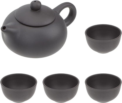 Cabilock 1 Set Purple Clay Teapot Tea Kettle Purple Clay Chinese Zisha Tea Pot Tea Kettle Cups Porcelain Tea Cup Zisha Tea Cup Black Tea Kettle Household Teapot Yokkaichi Travel Pearlescent