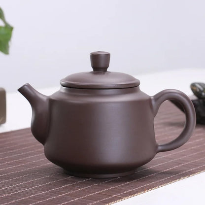 250ml Zisha Teapot Chinese Handmade Kungfu Tea Kettle Purple Clay Pottery Teaware Set Tea Ceremony