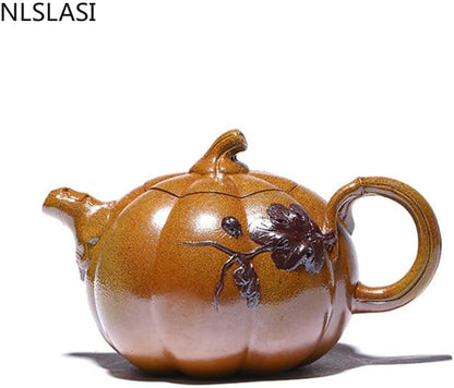 330ml Antique Gourd Teapot Handmade Zisha Teapot Kettle Chinese Tea Ceremony Personalized Gift