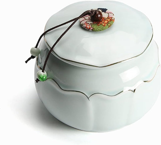 DACUDA Tea Storage Tin Vintage Tea cans Small Household Handmade Pu erh Tea Storage Wake Tea jar cans high end Tea Ceremony Accessories Tea Caddy (B)