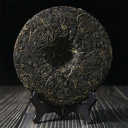 FullChea - 2016 Shuangtian Raw Pu-erh - Menghai Pu Erh Tea Loose Leaf - Sheng Puerh From Yunnan - Health Tea - 14.11oz / 400g