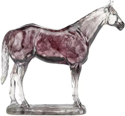 Art Standing Horse Statue Figurines Sculpture Home Office Decoration Tabletop Decor Ornaments Gifts for Horse Lovers