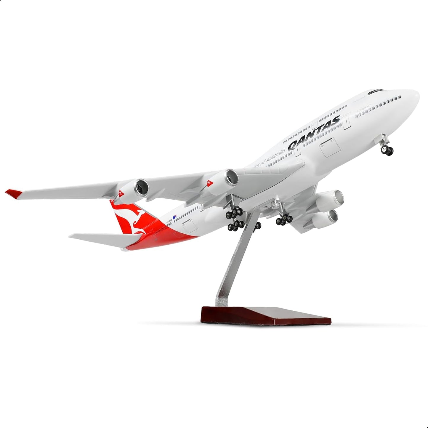747 1/160 Large Scale Airplane Model -17 inches (Long) for Boeing 747 Prebuilt Airplane Model for Adult Plane 747 with Stand for Aviation Enthusiasts Gifts or Display Decorations