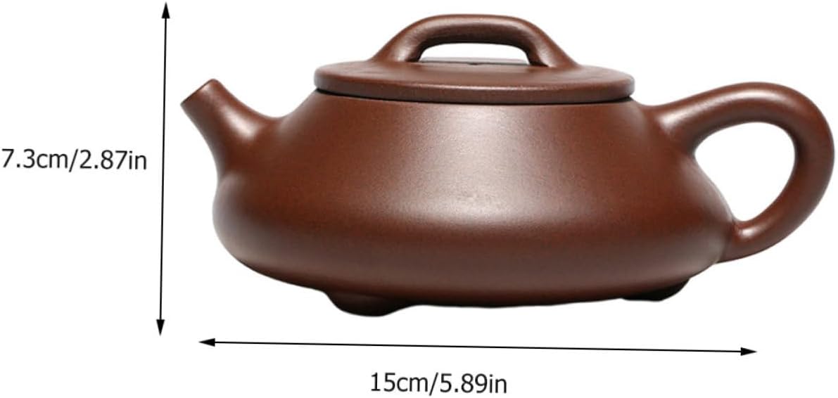 Cabilock 3 Pcs Purple Clay Teapot Zisha Teapot Pottery Tea Stovetop Whistling Kettle Kongfu Tea Kettle Boiling Teapot Boiling Kettle Purple Clay Tea Kettle Camp Kettle Outdoor Gongfu Teapot