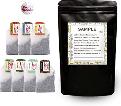 Yunnan Tuocha tea bags sample pack (7 different flavor+1 mini nid)