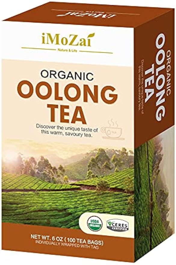 Imozai Organic Oolong Tea Bags 100 Count Individually Wrapped