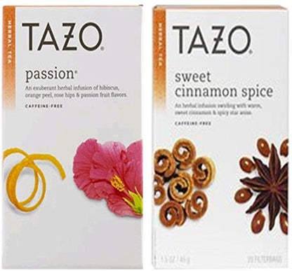 TAZO Tea Bags, Herbal Tea Iced Tea Bags, Iced Passion, Caffeine-Free, Makes 6 Count (Pack of 4)