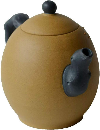 Yxhupot Teapot 12.5oz Chinese Yixing Clay Dragon Egg Zisha Plum Blossom pot