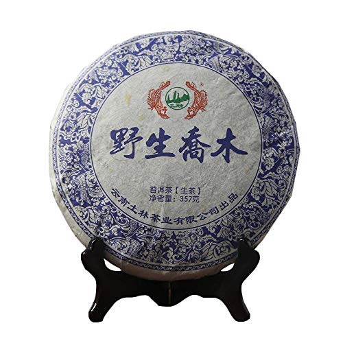 FullChea - 2014 Tulin Wild Arbor Raw Pu-erh Tea - Menghai Pu Erh Tea Loose Leaf - Sheng Puerh From Yunnan - Reduces Stress - 12.59oz / 357g