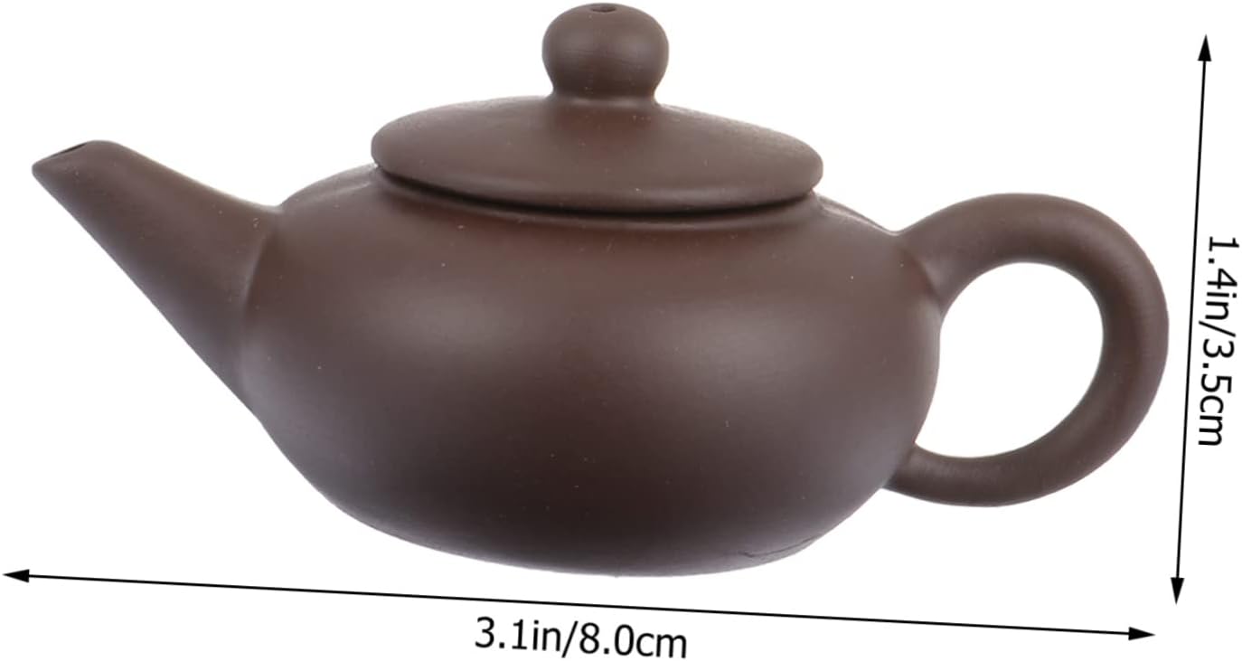 Abaodam 1pc Teapot Zisha Clay Pot Tea Pitchers Chinese Tea Pot Gongfu Tea Kettle Tea Pets Porcelain Tea Kettle Mini Tea Pot Home Decor Desktop Adornment Small Doll House Office Ceramics