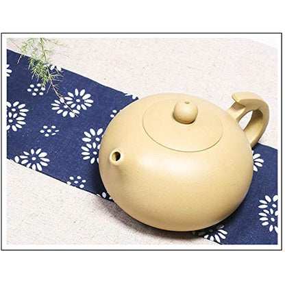 Yixing Teapot 8oz Chinese Zisha Tea Xishi Pots Natural HuangDuan Mud (Yellow)