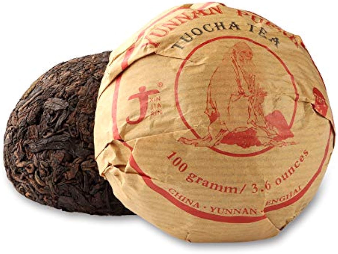 Xinjiaren Puerh Tea Tuocha (40 Cups) Ripe Pu-erh Tea (3.6 Ounce)
