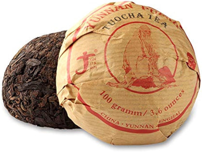 Xinjiaren Puerh Tea Tuocha (40 Cups) Ripe Pu-erh Tea (3.6 Ounce)