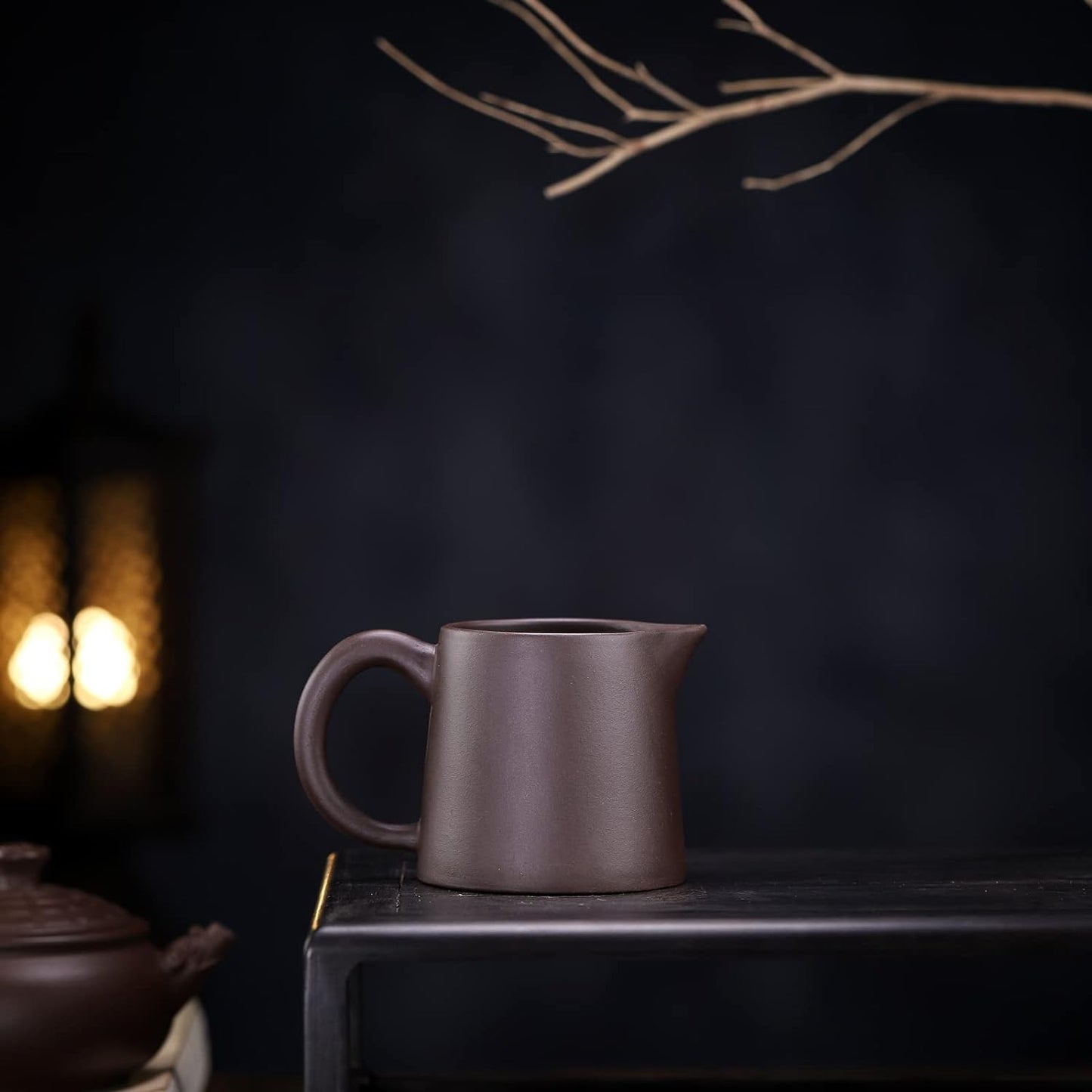 SILINE Yixing Clay Tea Sharing Cup 7.4 Oz for Infuse brewing Kungfu Tea Services -Zini Purple Clay