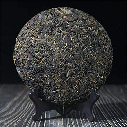 FullChea - 2016 Shuangtian Raw Pu-erh - Menghai Pu Erh Tea Loose Leaf - Sheng Puerh From Yunnan - Health Tea - 14.11oz / 400g
