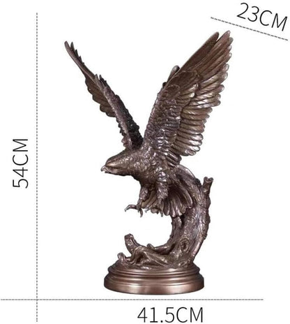 Statues for Home Decor Figurin Retro Eagle Spread Wings Resin Animal Statue Decoration Office Wine Cabinet Porch Home Office Decoration Crafts