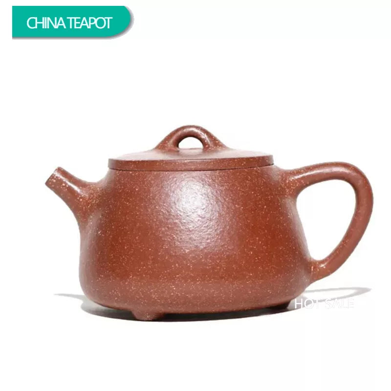210ml Authentic Chinese Yixing Purple Clay Teapots Famous Artists Handmade High Stone Scoop Tea Pot Kettle Zisha Tea Set Teaware