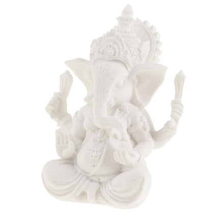 Sandstone Elephant Ganesha Buddha Statue Sculpture Figure Decoration Figure
