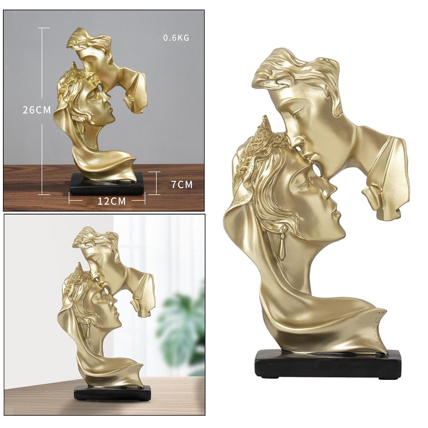 Wedding Anniversary Gifts For Couples Lovers Groom Bride Headboard Resin Statue
