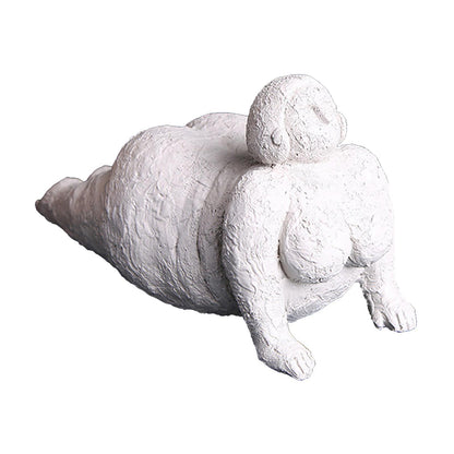 Yoga Decor Resin Fat Woman Sculpture Statue Furnishing Ornament Souvenirs