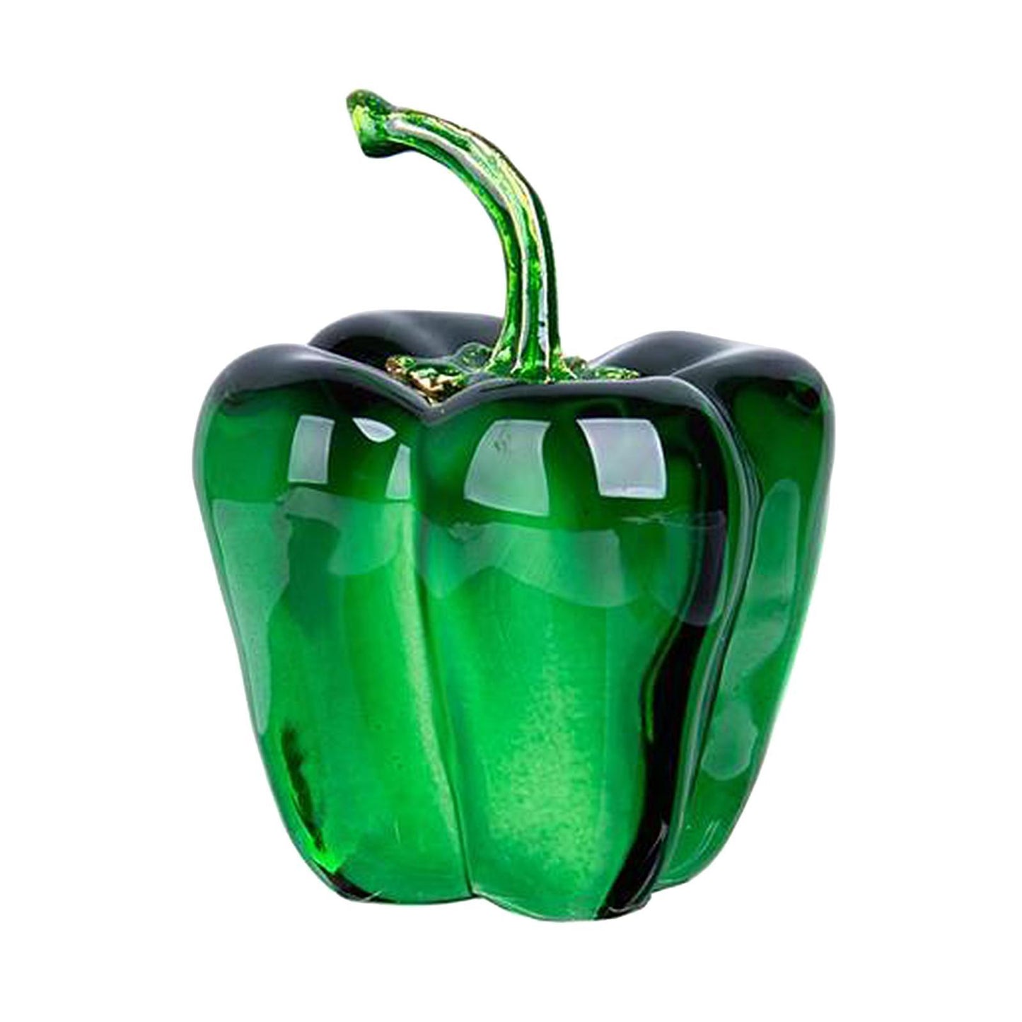 Chili Cherry Crystal Fruit Statue Sculpture Art Decor Ornament