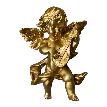 Angel Statue Figurines Wall Sculpture Cherub Collections for Home Restaurant