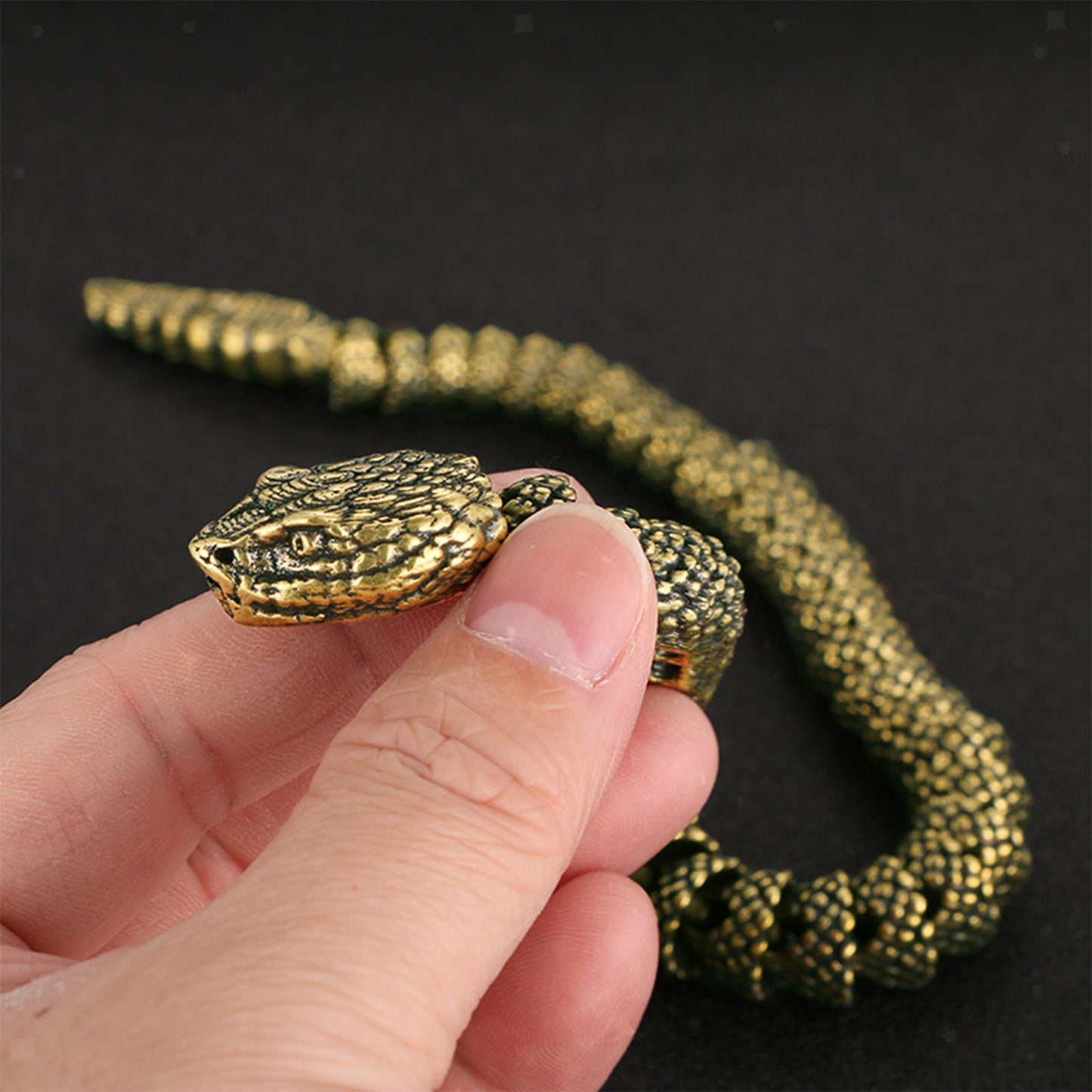Brass Snake/Dragon Statue Collectible Gifts Decoration Figurine for Bookcase