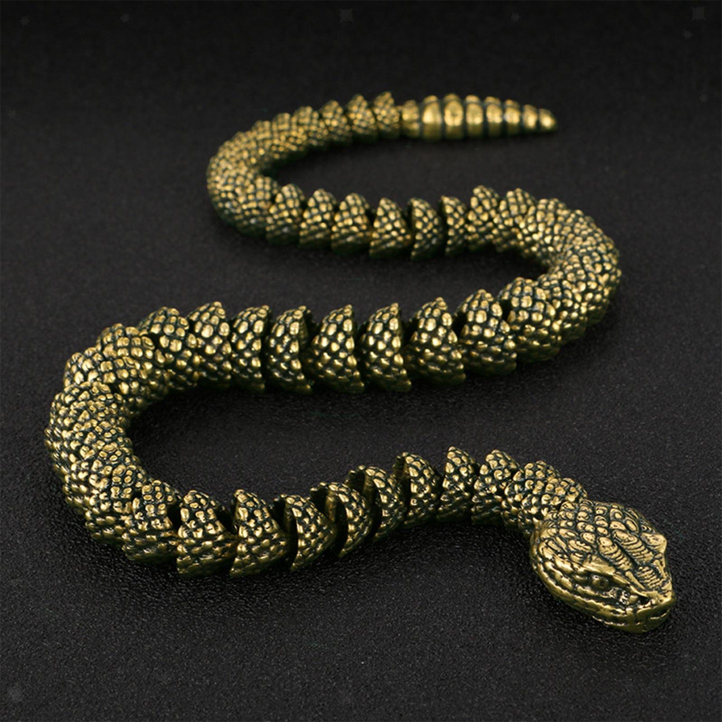 Brass Snake/Dragon Statue Collectible Gifts Decoration Figurine for Bookcase