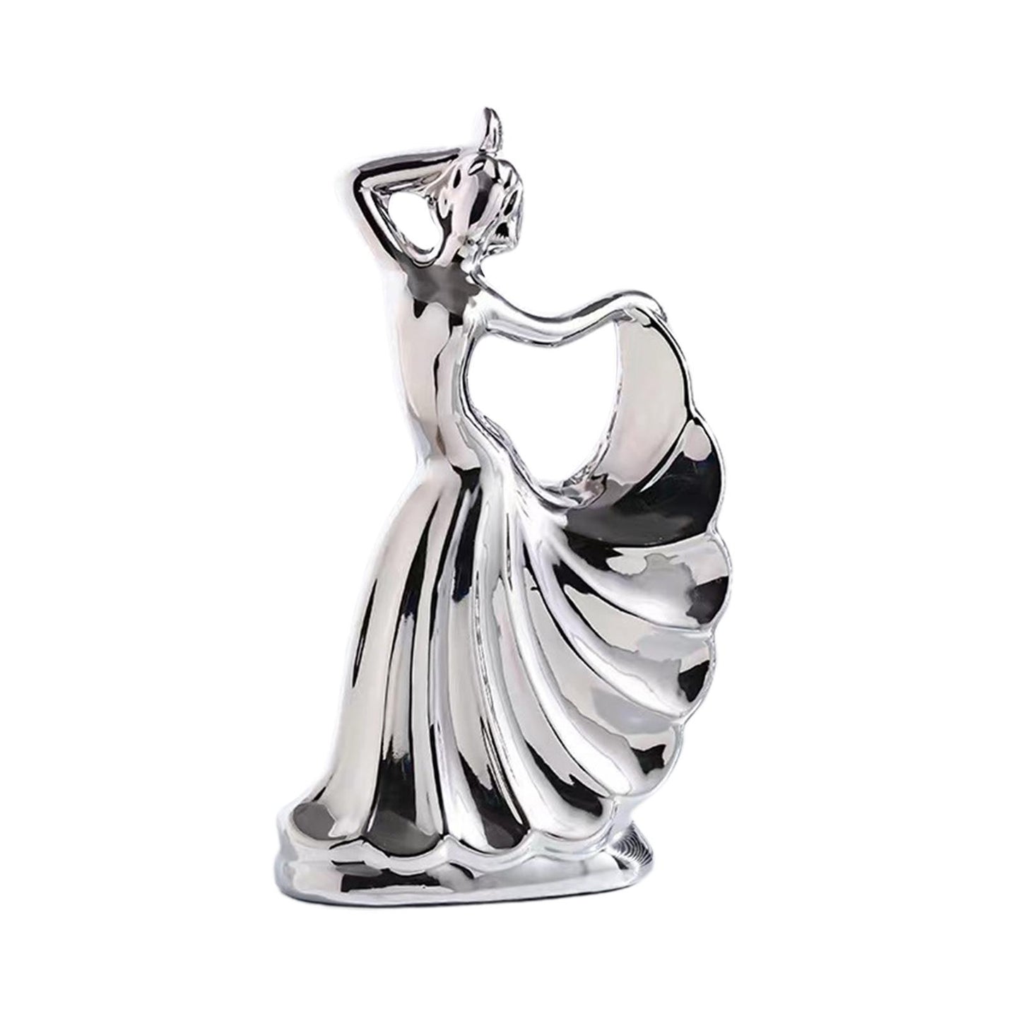 Nordic Table Statue Art Ceramic Women Dancing Sculpture Dancer Figurines Home