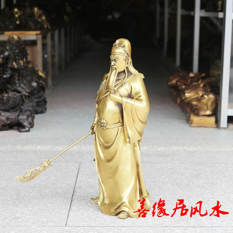 53CM # Company SHOP Store home efficacious Talisman Protection-Money Drawing Martial god of wealth GUAN GONG FENG SHUI statue