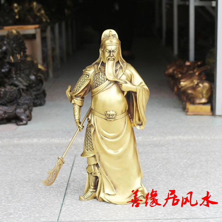 53CM # Company SHOP Store home efficacious Talisman Protection-Money Drawing Martial god of wealth GUAN GONG FENG SHUI statue